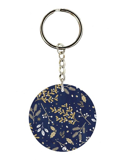 Flowers Double Side Printed Keychain