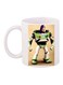 Cartoon Printed Coffee Mug White/Blue/Black 11ounce