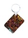 Gravity Falls Printed Wooden Keychain Multicolour