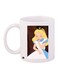 Cartoon Girl Printed Coffee Mug White/Yellow/Blue