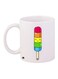Ice Popsicle Printed Coffee Mug White/Yellow/Green 11ounce