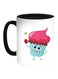 Food - Cupcake Printed Coffee Mug White/Black 11ounce