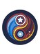 Iron Man And Captain America Printed Fridge Magnet Multicolour