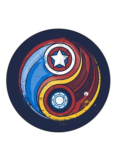 Iron Man And Captain America Printed Fridge Magnet Multicolour