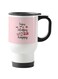 Holiday Printed Travel Mug White/Pink 13centimeter
