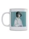 Woman Printed Ceramic Mug White/Blue/Black