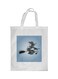 Witch Printed Shopping Bag White