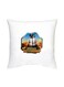 PUBG Printed Decorative Cushion White/Yellow/Black 16x16inch