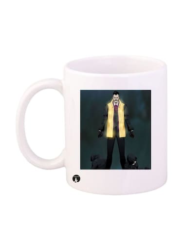 Assassin's Creed Video Game Printed Mug White/Blue/Gold Standard Size