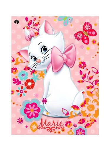 Marrie Theme Printed Plate Pink/White/Red 20x15cm