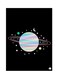 Planet Metal Plate Poster Multicolour 15 x 20cm