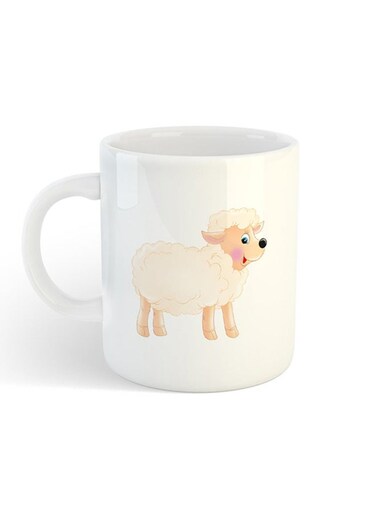 Eid Al-Adha Sheep Printed Mug White