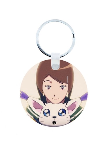 Digimon Anime Wooden Keychain