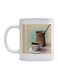 Printed Ceramic Mug White/Brown/Beige