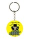 Double Sided Batman Printed Keychain