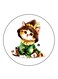 Cat Printed Fridge Magnet Multicolour
