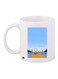 Snoopy Dog Printed Coffee Mug White/Blue/Brown 11ounce
