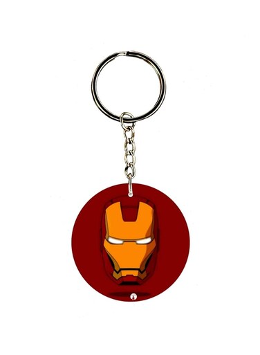 Iron Man Printed Dual Sided Keychain