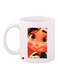 Cartoon Girl Printed Coffee Mug White/Orange/Green