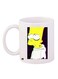 The Simpsons Printed Coffee Mug White/Yellow/Black 11ounce