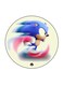 Video Game Sonic Printed Fridge Magnet Round Multicolour