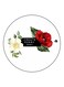 Create Everyday Day Printed Fridge Magnet White/Red/Green 5.5cm