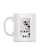 Ceramic Printed Mug White/Black/Purple
