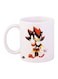 Sonic Printed Coffee Mug Black/White/Red