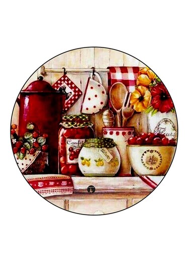 Vintage Art Printed Fridge Magnet Multicolour