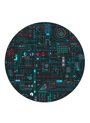 Electronic Printed Fridge Magnet Multicolour