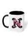 RYN&reg; Printed Ceramic Coffee Mug Gift for Coffee and Tea Lovers 11 Oz alphabet N