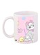 Cat Printed Coffee Mug White/Pink/Grey 11ounce