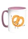 Food - Cakes With Sugar Printed Coffee Mug White/Pink 11ounce
