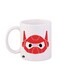 Printed Mug White/Red/Black 12ounce