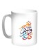 Printed Coffee Mug White/Black/Red