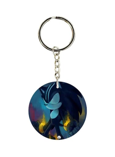 Double Sided Sonic Printed Keychain