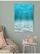 Love Heart Themed Wall Painting Blue/White 40x60cm