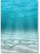 Love Heart Themed Wall Painting Blue/White 40x60cm