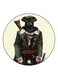 Ninja Printed Fridge Magnet White/Green/Red 5.5cm