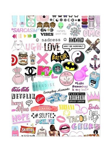 Random Things Metal Plate Poster Multicolour 15x20centimeter