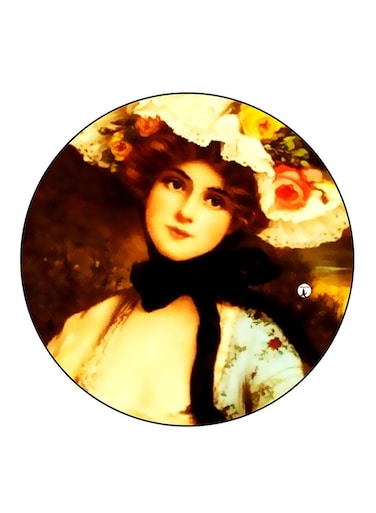 Vintage Art Printed Fridge Magnet Multicolour