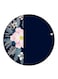 Flowers Printed Fridge Magnet Round Multicolour
