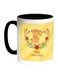 Happy Mother's Day Printed Coffee Mug Black/Yellow/White 11ounce