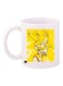 Sonic Printed Coffee Mug White/Yellow