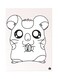 Metal Plate Of The Anime Hamtaro Poster Pink/White/Black