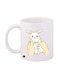Rabbit Printed Mug White/Beige Standard Size