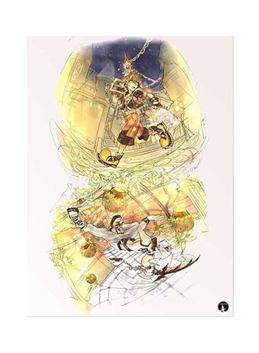 Video Game Kingdo Hearts Metal Plate Poster Multicolour 15 x 20cm