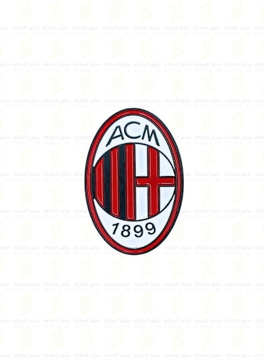 AC Milan Logo Pin - Metal Football Badge - Fan Memorabilia &amp; Gift Fan Collectible for Bags, Mobile, I pad, Backpacks, and Collectors Walls, Doors, Cars &amp; Laptops
