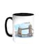 Bridge Of London Printed Coffee Mug Black/White 11ounce