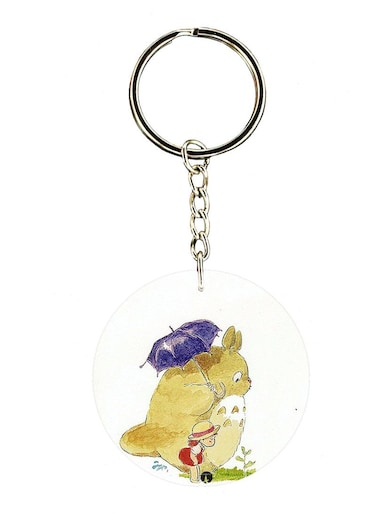 Totoro From Studio Ghibli Double Side Printed Keychain
